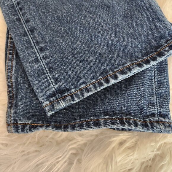 Levi's 505 Mens Jeans 42x32 Blue‎ Denim Logo Straight Leg Flat Front - Picture 10 of 13